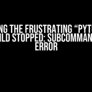 Solving the Frustrating “pytorch : ninja: build stopped: subcommand failed” Error